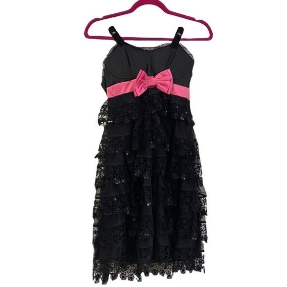 NWT BETSEY JOHNSON Evening Black Strapless Dress - Picture 5 of 6